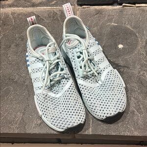 Adidas Sky Blue Mesh Running Shoes